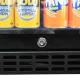 Schmick SK146R-B-HD bar fridge - glass door detail