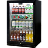 Schmick SK118L-B bar fridge - glass door detail