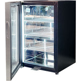 Schmick SK68L-SS bar fridge - glass door detail