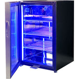 Schmick SK68L-SS bar fridge - glass door detail