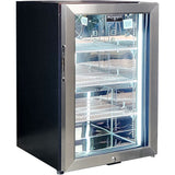 Schmick SK68R-SS bar fridge - glass door detail