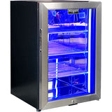 Schmick SK68R-SS bar fridge - glass door detail