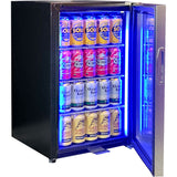 Schmick SK68R-SS bar fridge - glass door detail