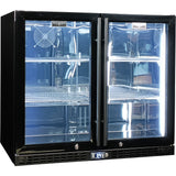 Schmick SK206-B-HD bar fridge - glass door detail