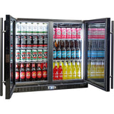 Schmick SK206-B-HD bar fridge - glass door detail