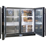 Schmick SK206-B-HD bar fridge - glass door detail