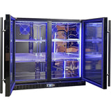 Schmick SK206-B-HD bar fridge - glass door detail