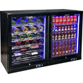 Schmick SK156-COMBO-BM bar fridge - side view