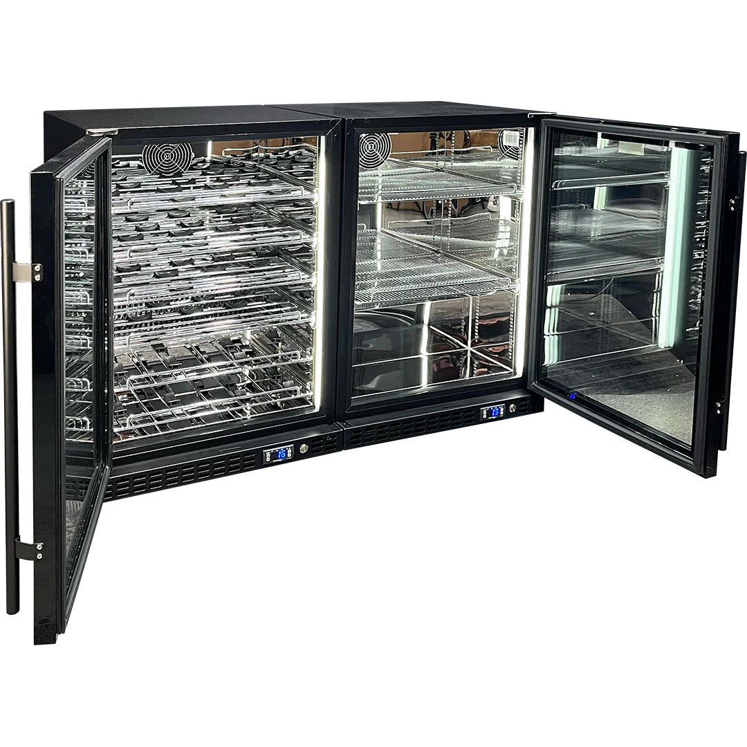 Schmick Quiet Running Under Bench Beer Wine Combination Fridge - Model  SK156-COMBO-BM