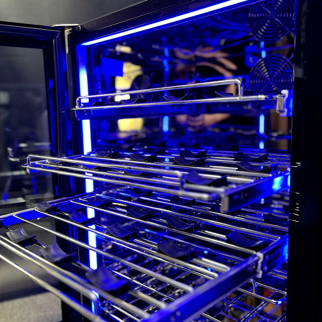 Schmick Quiet Running Under Bench Beer Wine Combination Fridge - Model  SK156-COMBO-BM