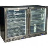 Schmick Quiet Slide Out Front Venting Under Bench Heated Door Bar Fridge Combo - SK156-COMBO-SSM
