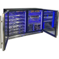 Schmick Quiet Slide Out Front Venting Under Bench Heated Door Bar Fridge Combo - SK156-COMBO-SSM