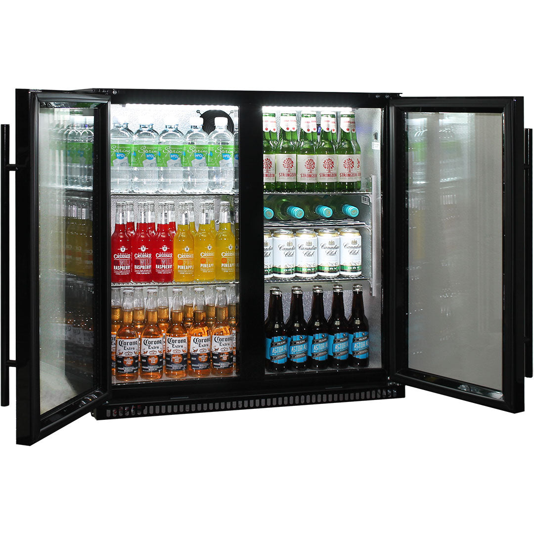 Schmick SK190-B bar fridge - angle view