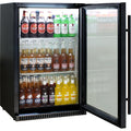Schmick SK118R-B bar fridge - glass door detail