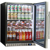 Schmick SK156R-HD bar fridge - glass door detail