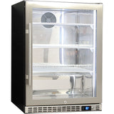 Schmick SK156R-SS bar fridge - glass door detail