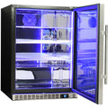 Schmick SK156R-SS bar fridge - glass door detail