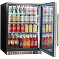 Schmick SK156R-SD bar fridge - glass door detail
