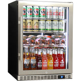 Schmick SK156R-HD bar fridge - glass door detail