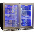 Schmick SK206-SS bar fridge - glass door detail