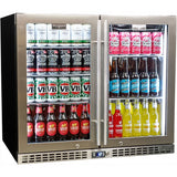 Schmick SK206-SS bar fridge - glass door detail