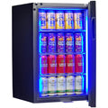 Classy Quiet 69Ltr Heated Glass Bar Fridge With Blue and White Led - Model SK68R-B-HD