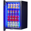 Classy Quiet 69Ltr Heated Glass Door Bar Fridge With Blue and White Led - Model SK68L-B-HD