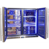 Schmick SK206-SD bar fridge - side view