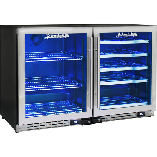 Dual Zone Beer & Wine Fridge – 264 Litres - Schmick JC132-Combo