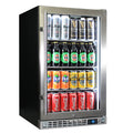 Schmick Quiet Running Front Venting Under Bench Triple Glazed Glass Door Bar Fridge - Model SK126R-SS