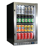 Schmick Quiet Running Front Venting Under Bench Triple Glazed Glass Door Bar Fridge - Model SK126R-SS