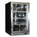 Schmick Quiet Running Front Venting Under Bench Triple Glazed Glass Door Bar Fridge - Model SK126R-SS