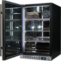 Schmick SK126L-SD bar fridge - side view