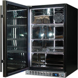 Schmick SK126L-SD bar fridge - side view