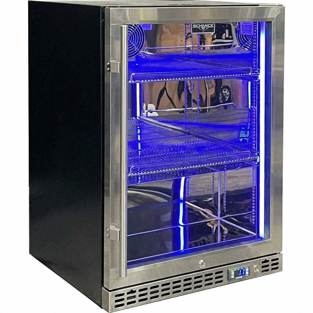 Schmick Quiet Slide Out Front Venting Under Bench Heated Door Bar Fridge - Model SK156-HD-M