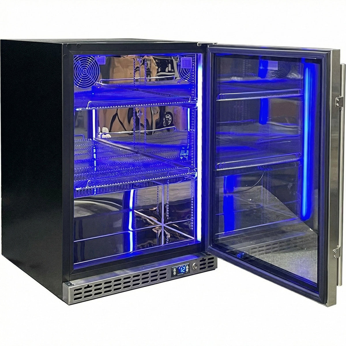 Schmick Quiet Slide Out Front Venting Under Bench Heated Door Bar Fridge - Model SK156-HD-M