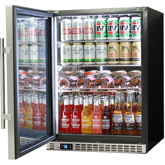 Schmick - SK156L-SD – Quiet Running Front Venting Solid Stainless Steel Door Bar Fridge – 164 Litres