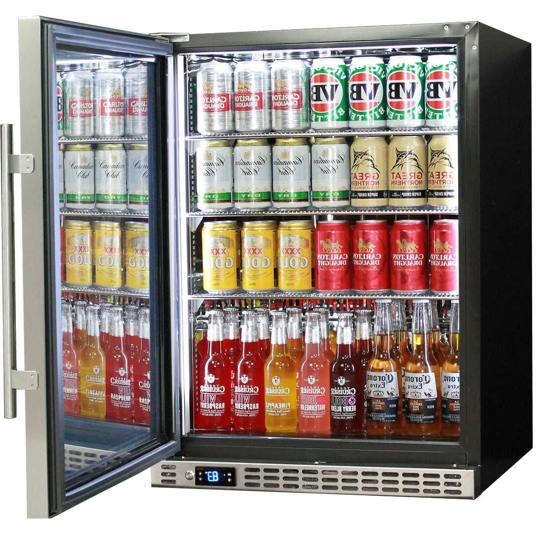 Schmick SK156L-SD bar fridge - open door view