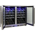 Schmick JC190-GG bar fridge - side view
