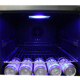 Schmick JC190-SS bar fridge - angle view