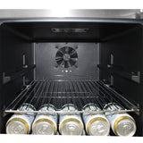 Schmick JC190-SS bar fridge - interior view