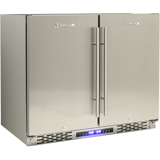 Schmick – JC190-SS – Twin Zone Beer & Wine Bar Fridge – 190 Litres