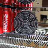 Schmick SK116L-B-HD bar fridge - glass door detail