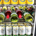Schmick SK116L-B-HD bar fridge - glass door detail