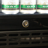 Schmick SK116L-B-HD bar fridge - glass door detail