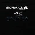 Schmick HUS-EX108 bar fridge - glass door detail