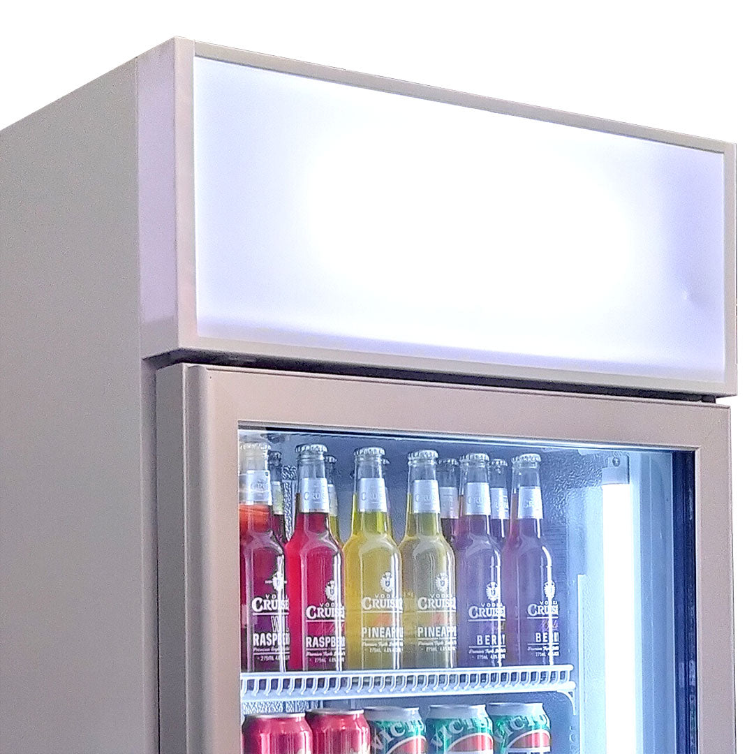 Schmick – HUS-C5 – Upright 1 Door Commercial Glass Door Refrigerator – 389L