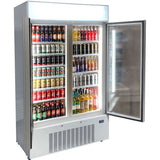 Upright 2 Door Commercial Glass Door Refrigerator – 825L