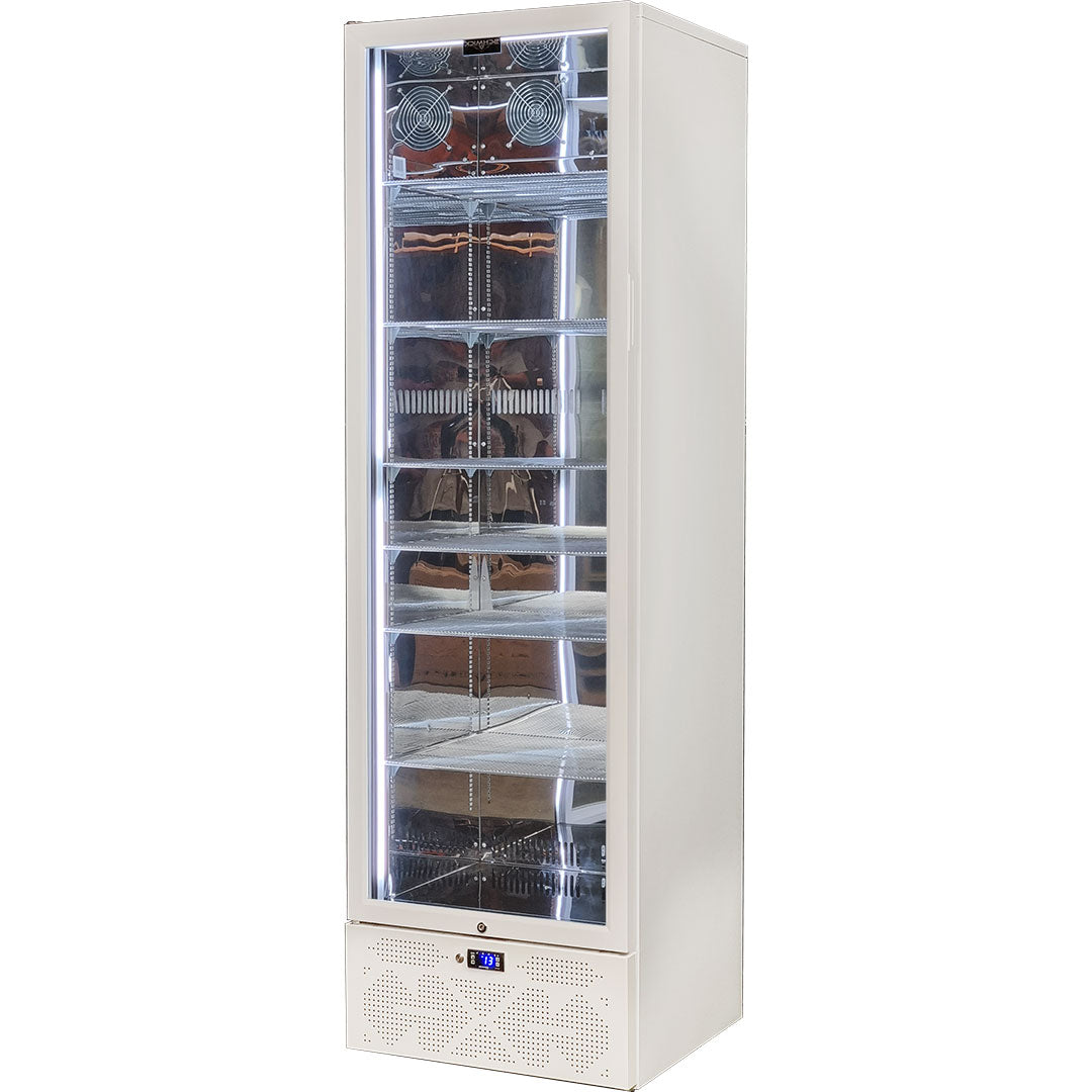 Schmick SK422L-W-HD bar fridge - glass door detail