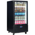 Schmick SK220L-B-HD bar fridge - glass door detail